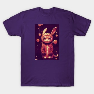 Shy cat disguised as a rabbit T-Shirt